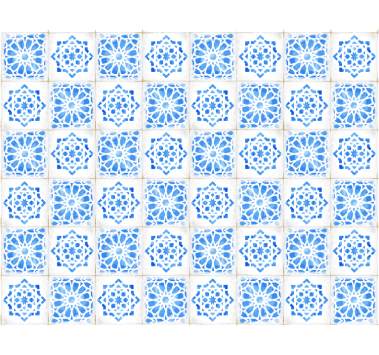 Blind blue detailed blue designs - TenStickers