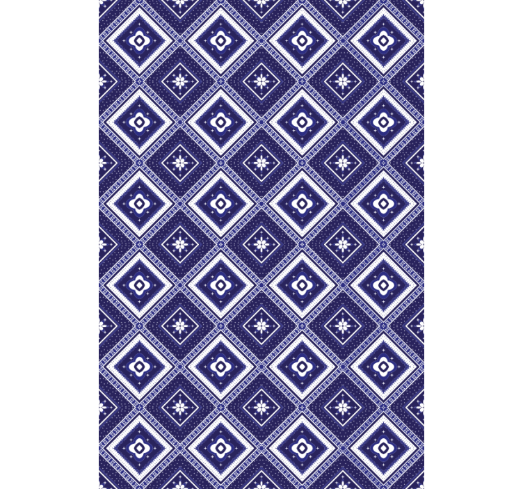 Blind blue blue diamond pattern - TenStickers