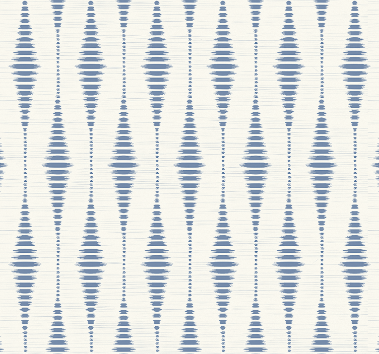 Blind blue rabaul ikat in blue and beige - TenStickers