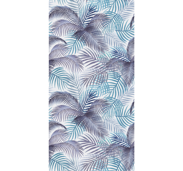 Blind blue tropical foliage - TenStickers
