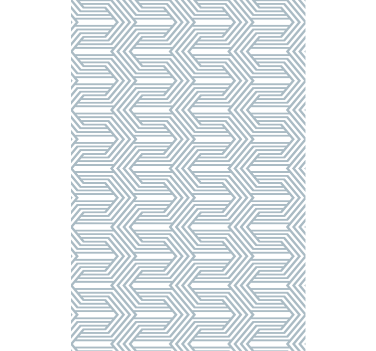 Blind blue optical illusion with white lines - TenStickers