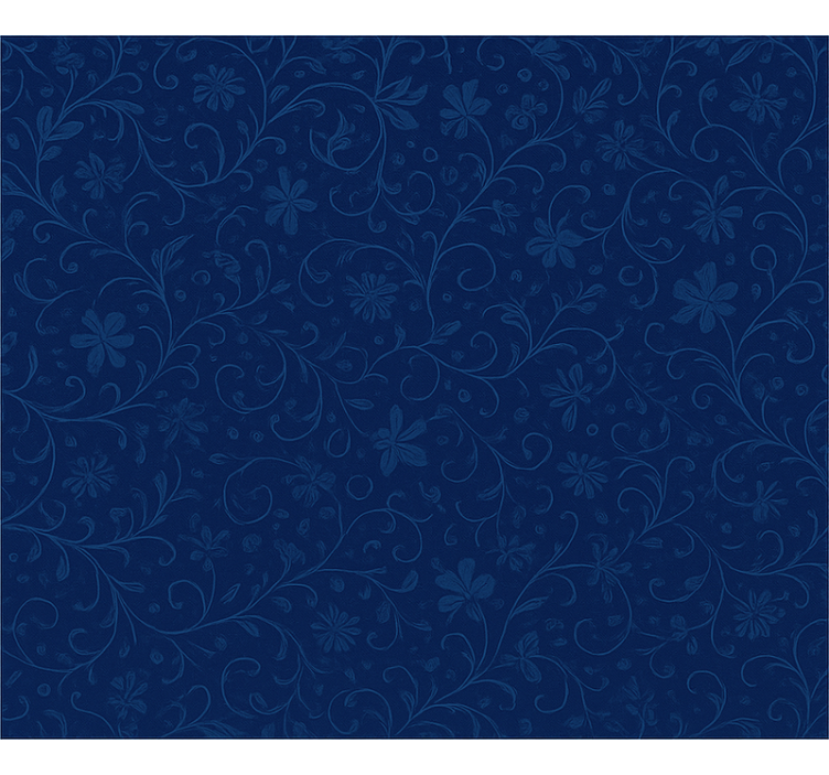 Blind blue navy blue floral design - TenStickers