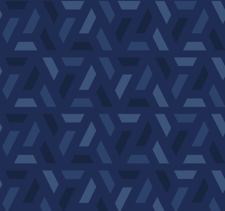 Blind blue triangles pattern - TenStickers