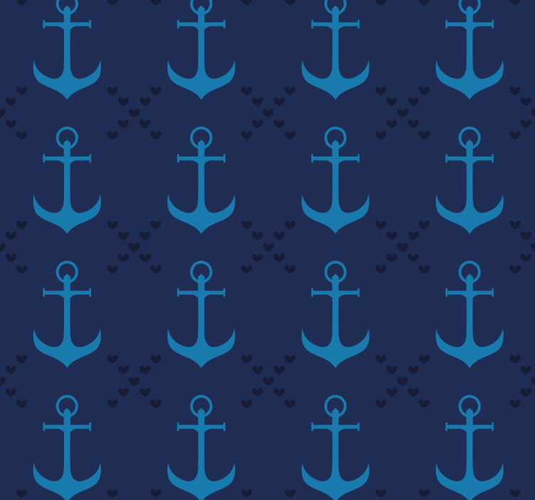 Blind blue navy blue anchors - TenStickers