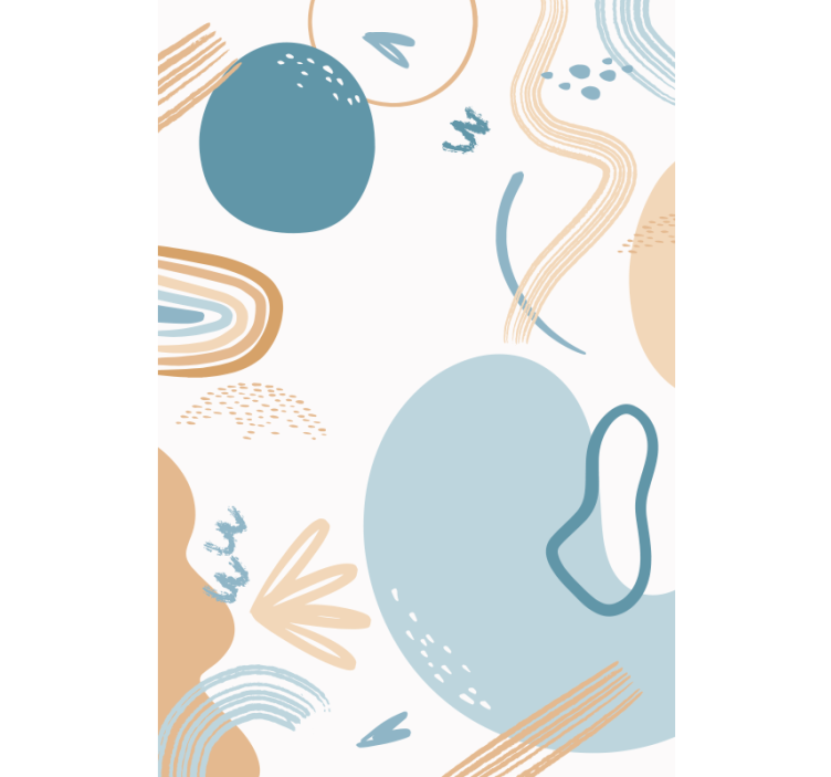 Blind blue abstract wave designs - TenStickers