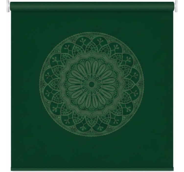 Blind green green mandala design - TenStickers
