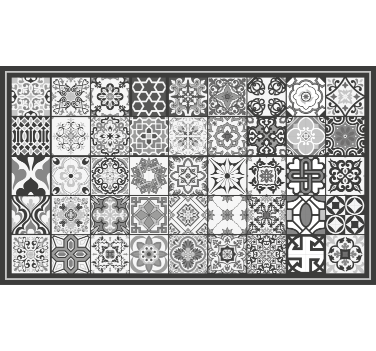 Blind grey dark grey rustic mosaic pattern - TenStickers
