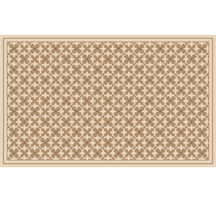 Blind beige vintage beige squared pattern - TenStickers