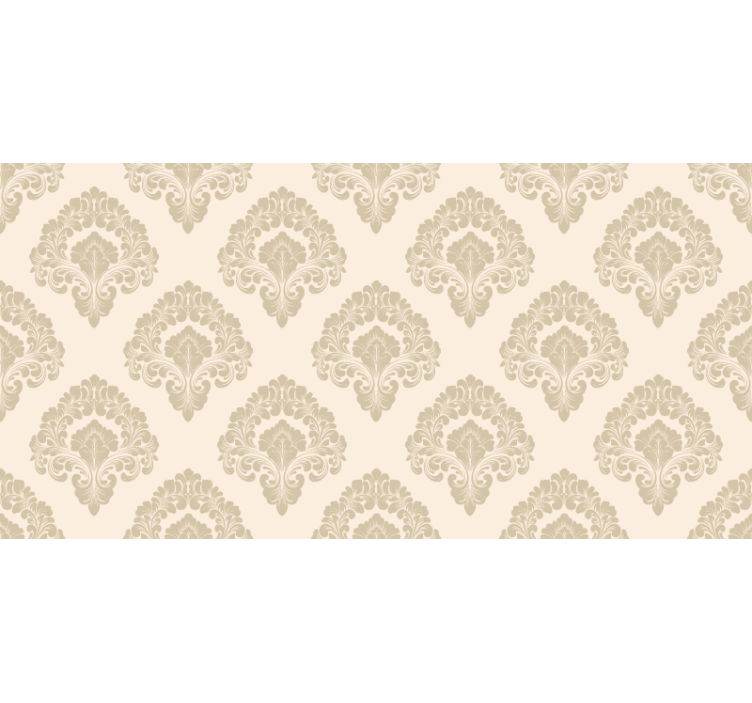 Blind beige french provincial gold floral design - TenStickers