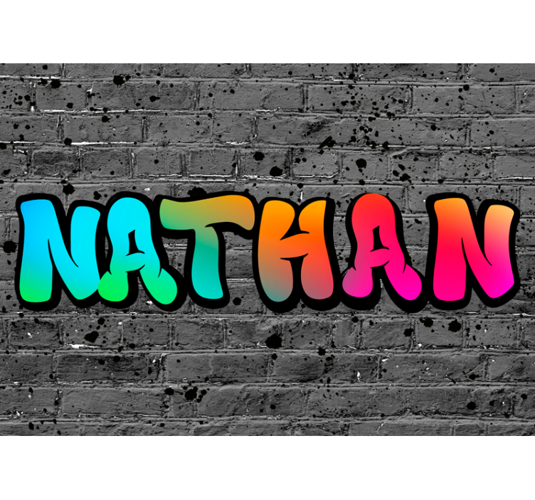 Blind grey rainbow brick design - TenStickers