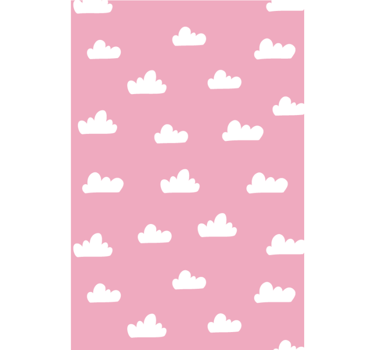 Pink pattern cloud kids roller blind - TenStickers