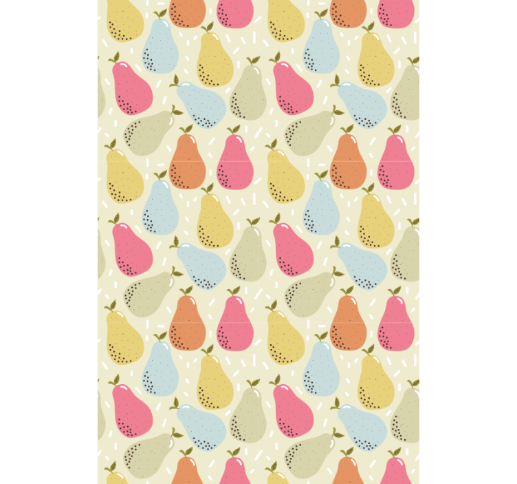 Patterned Pear Illustration blind fruit and vegetables - TenStickers