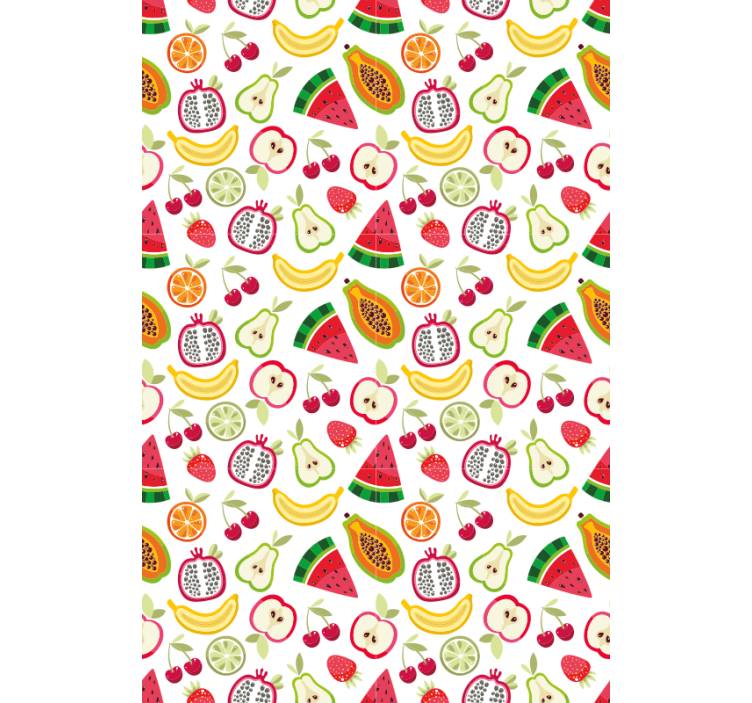 Fruity pattern modern kitchen blind fruit and vegetables - TenStickers