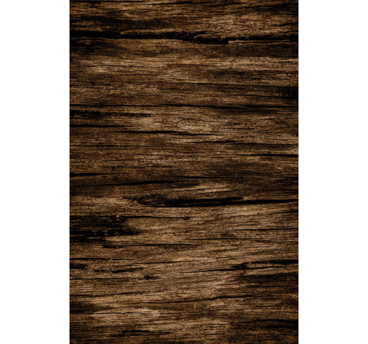 Striped dark brown rustic retro roller blind - TenStickers