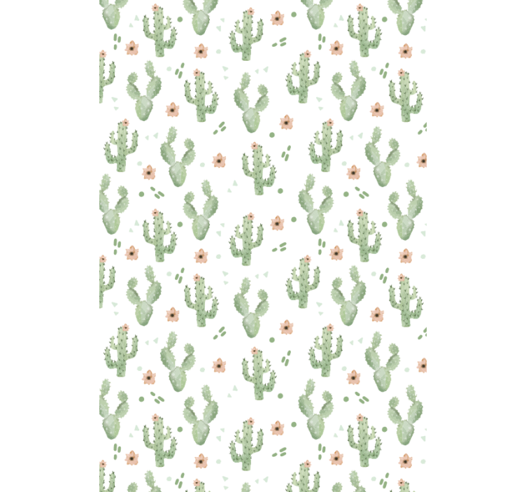 Floral pattern cactus blind - TenStickers