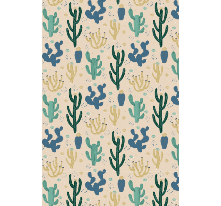 Cactus blind cactus pattern delight - TenStickers