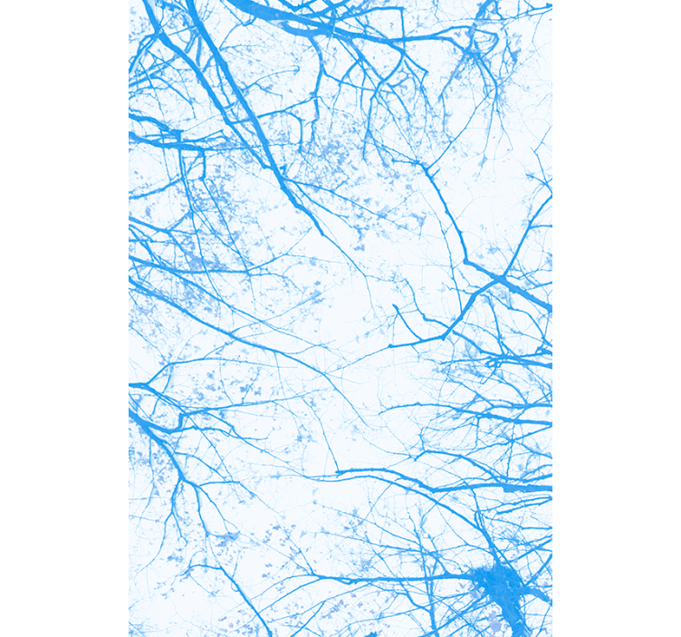 Tree blind with blue tree branches - TenStickers