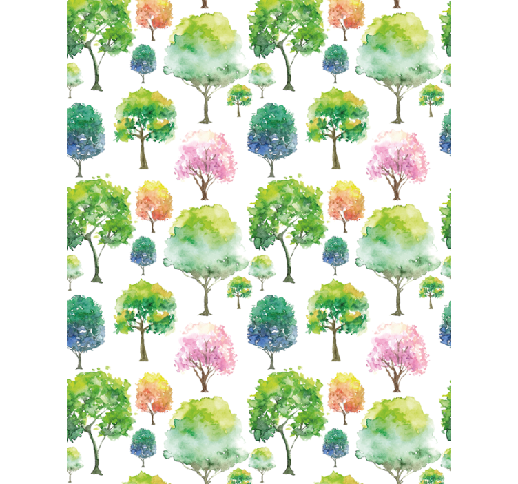 Green tones tree modern kitchen blind - TenStickers