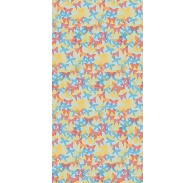 Orange, Yellow and Blue butterflies blind - TenStickers