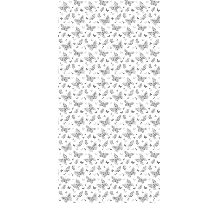 Gray kitchen blind butterflies - TenStickers