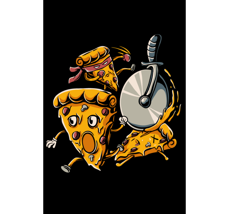 Animated Pizza Slices fun blind - TenStickers