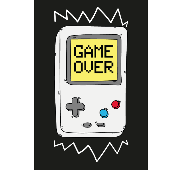 Retro console gamer roller blind - TenStickers