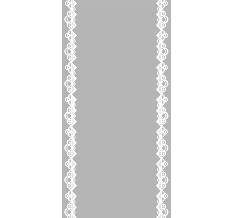 Lace Pattern Elegance elegant grey kitchen blind - TenStickers