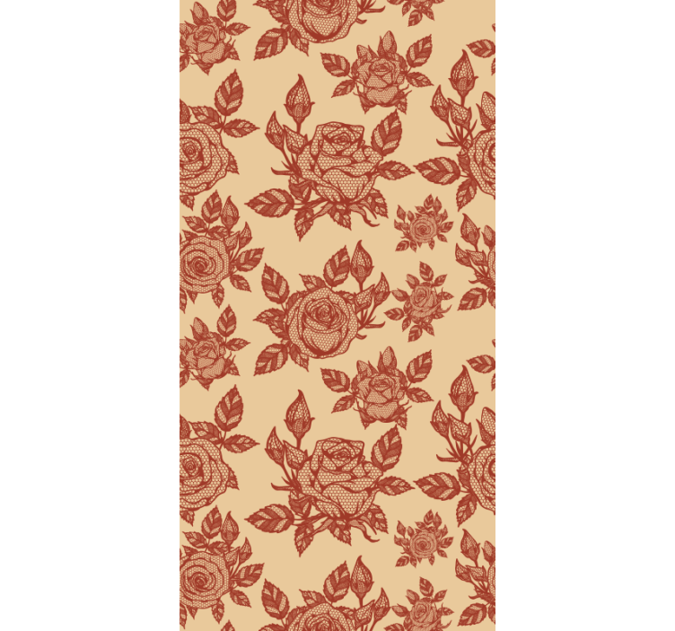 rose lace design Living room blind - TenStickers