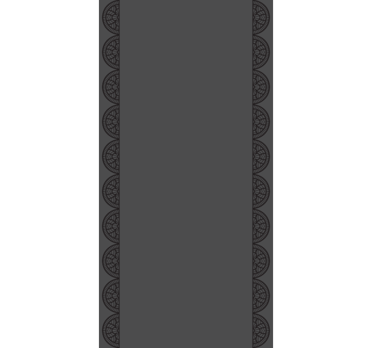 Round Geometric Arrangement pattern roller blind - TenStickers