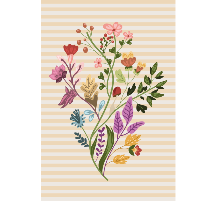 Floral Arrangement blind flowers and plants - TenStickers