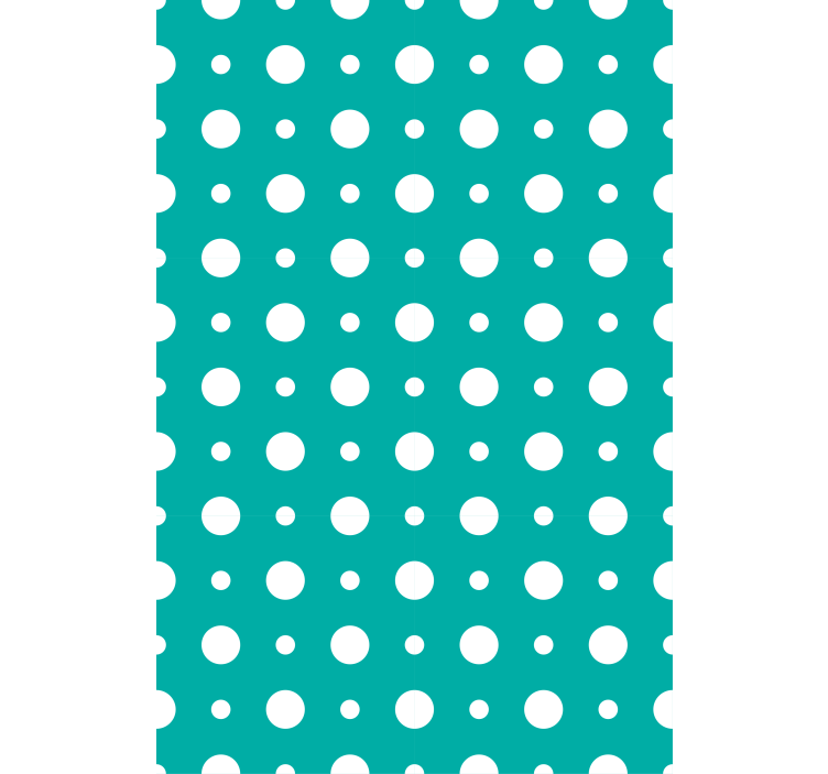 Blue polka dot motif modern blind - TenStickers