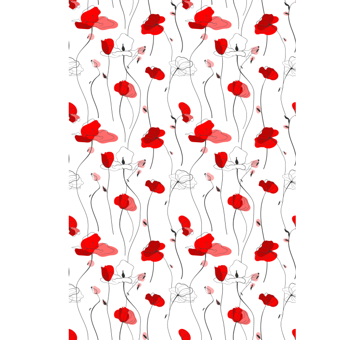 Floral roller blind elegant floral blossom - TenStickers
