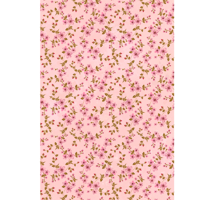 Pink elegant pattern blind flowers and plants - TenStickers