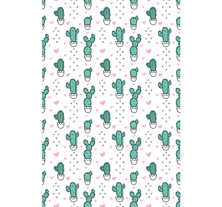 Cactus blind with delightful heart design - TenStickers