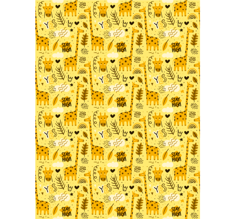 Yellow jungle animals blind children - TenStickers