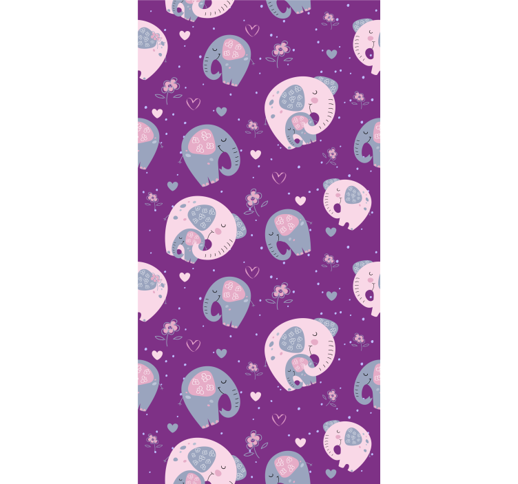 Cute Elephant Pattern animals blind - TenStickers