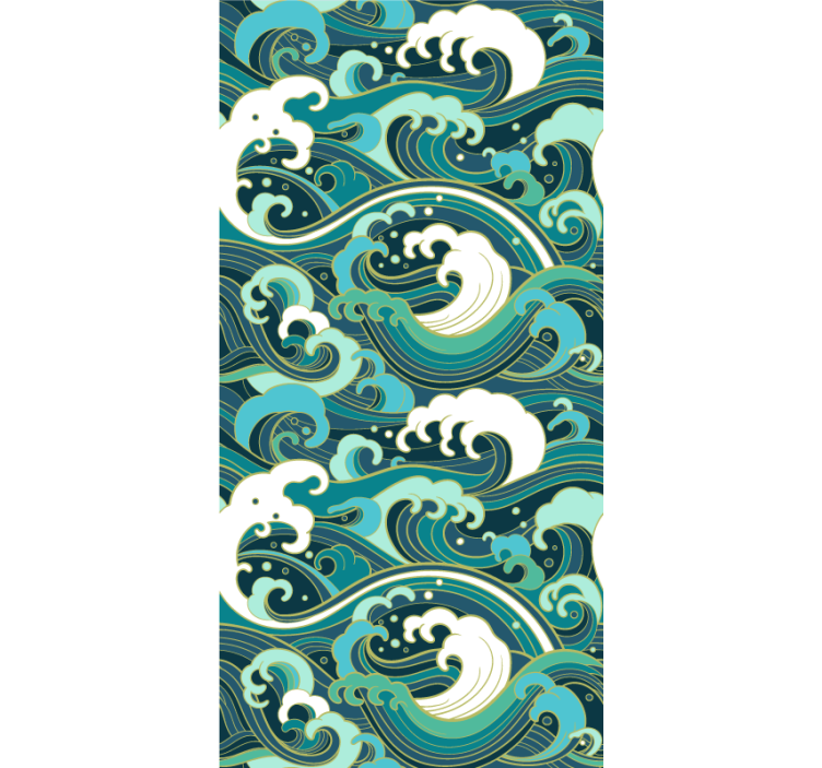 Original blind - Art Nouveau waves - TenStickers