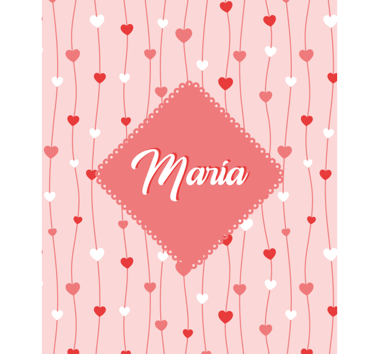 Love blind personalized heart names - TenStickers