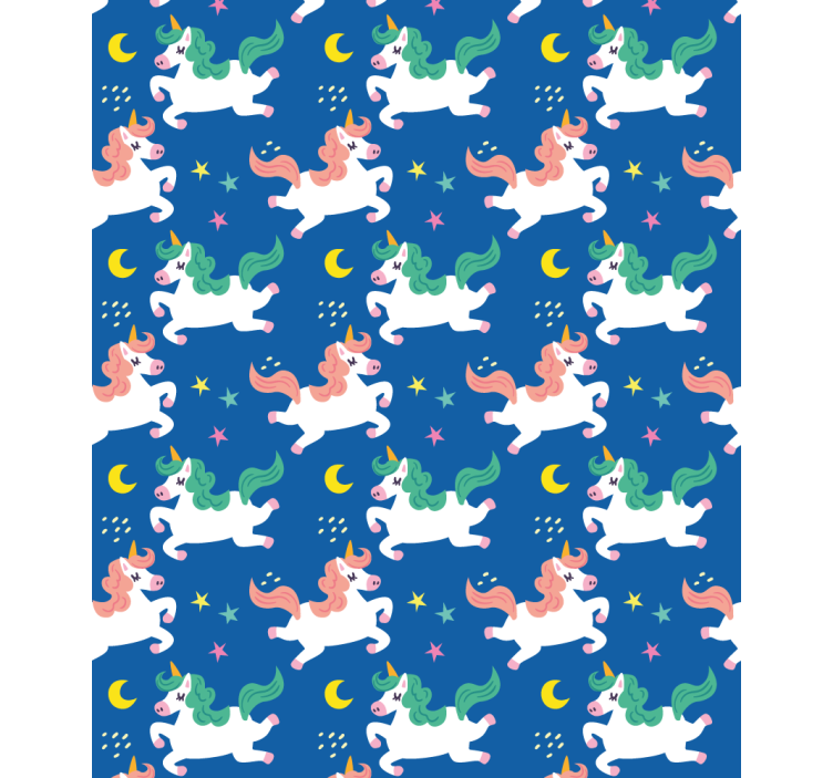 Unicorns Under Moonlight animals blind - TenStickers