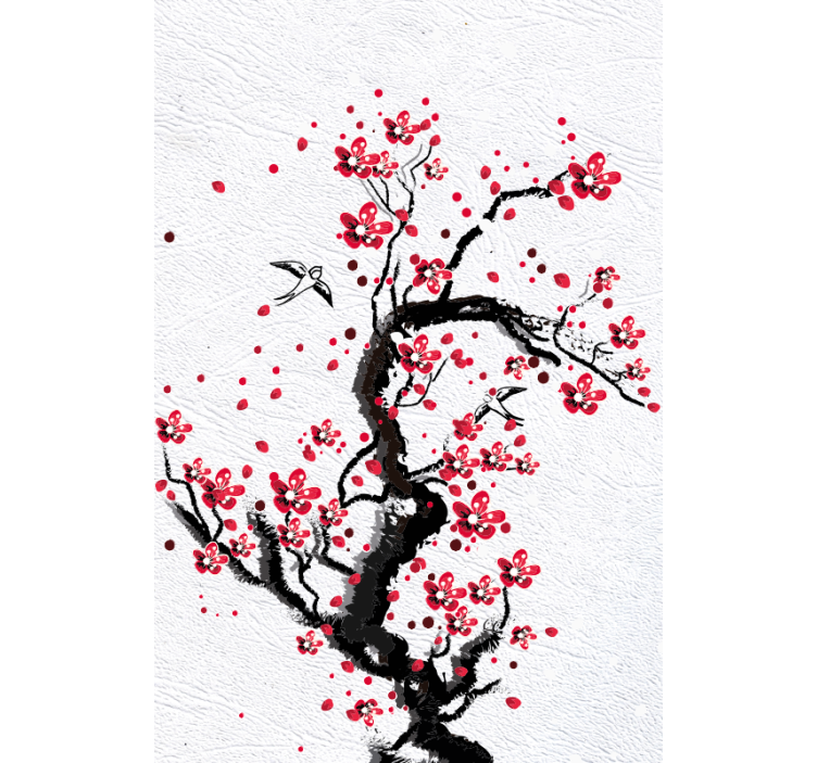 Cherry blossom stem blind flowers and plants - TenStickers