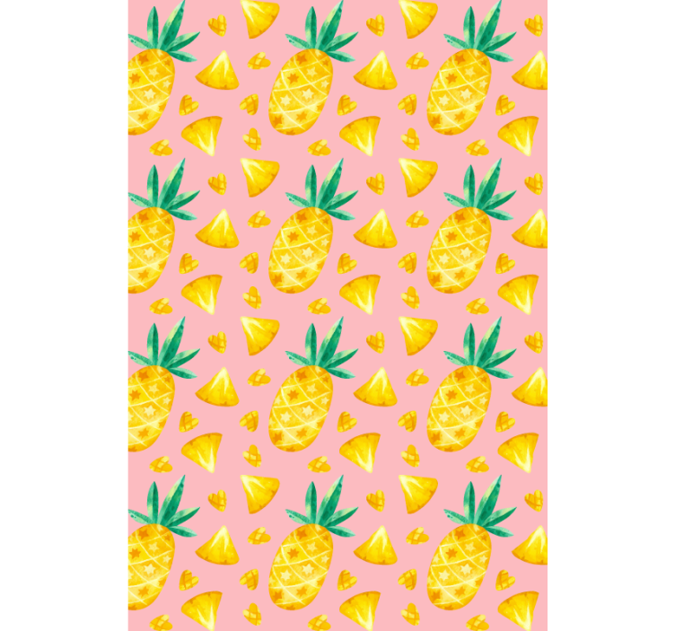 Pineapple Pattern Delight blind fruit and vegetables - TenStickers