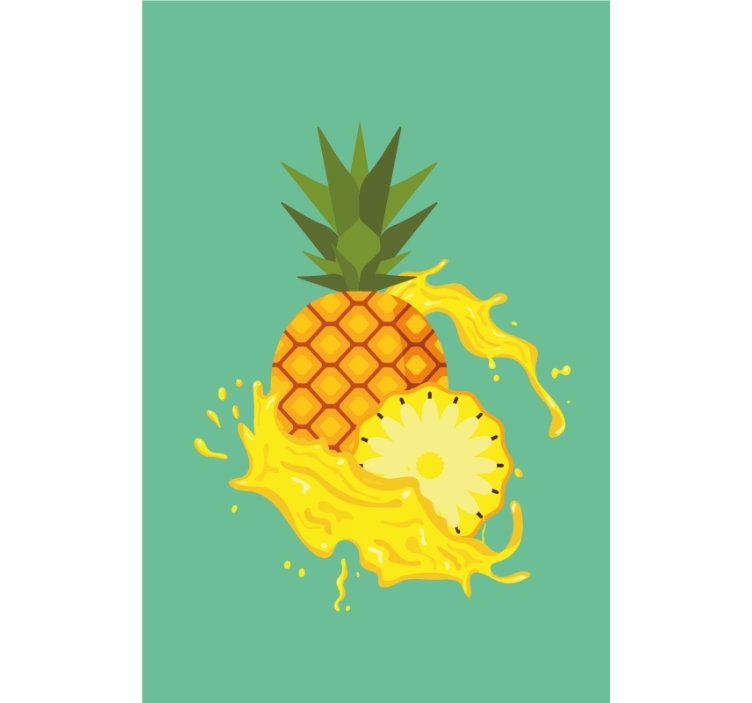 Pineapple Splash blind fruit and vegetables - TenStickers