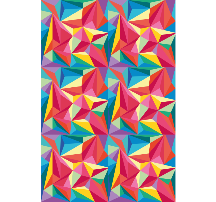 Multicolor geometric image teenage blind - TenStickers