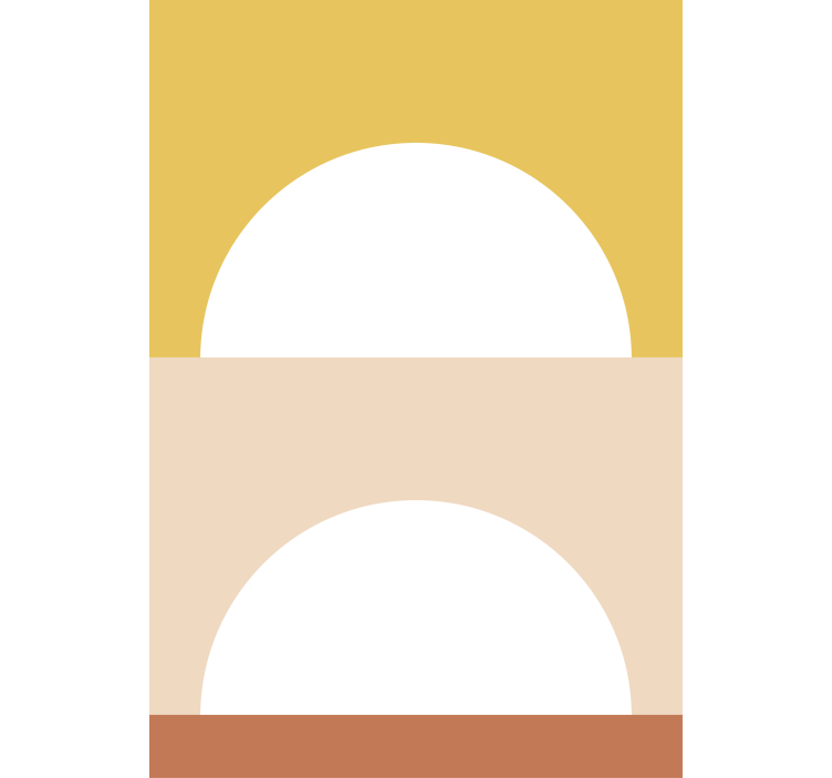 Rising Sun Circles modern blind - TenStickers