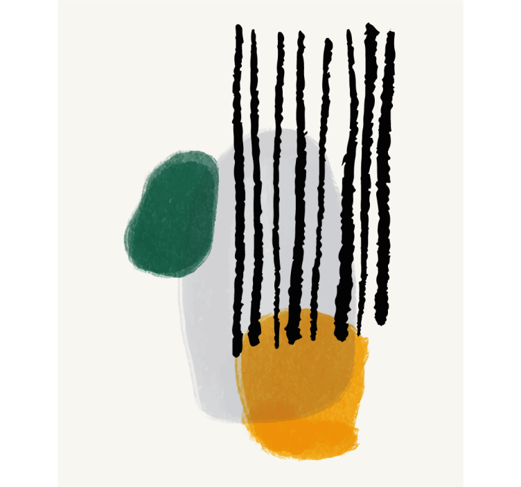 ABSTRACT SHAPES WITH LINES modern blind - TenStickers