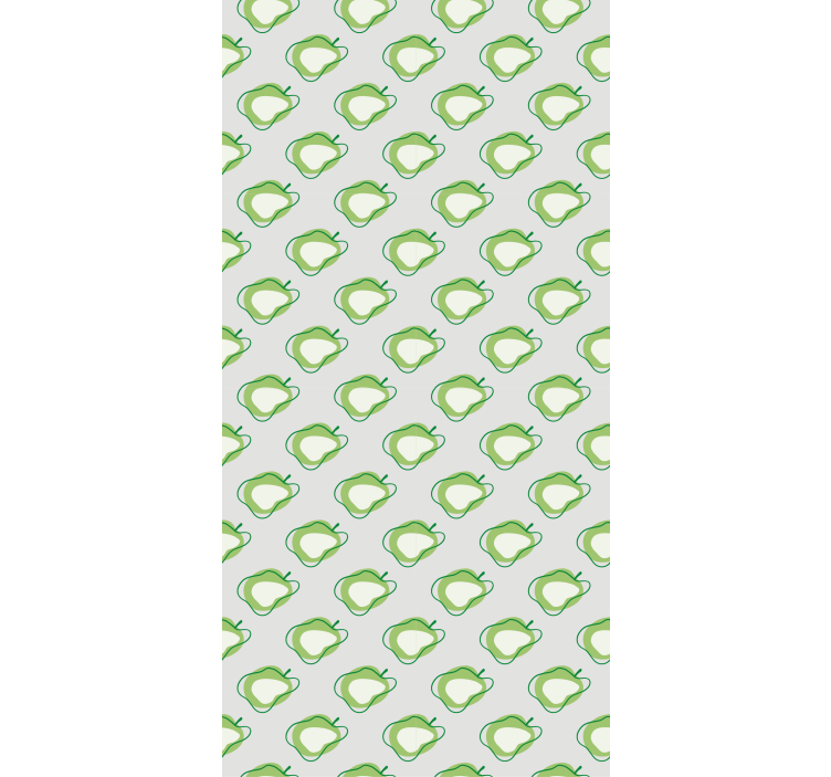 Green modern apples fruit and vegetable kitchen blind - TenStickers