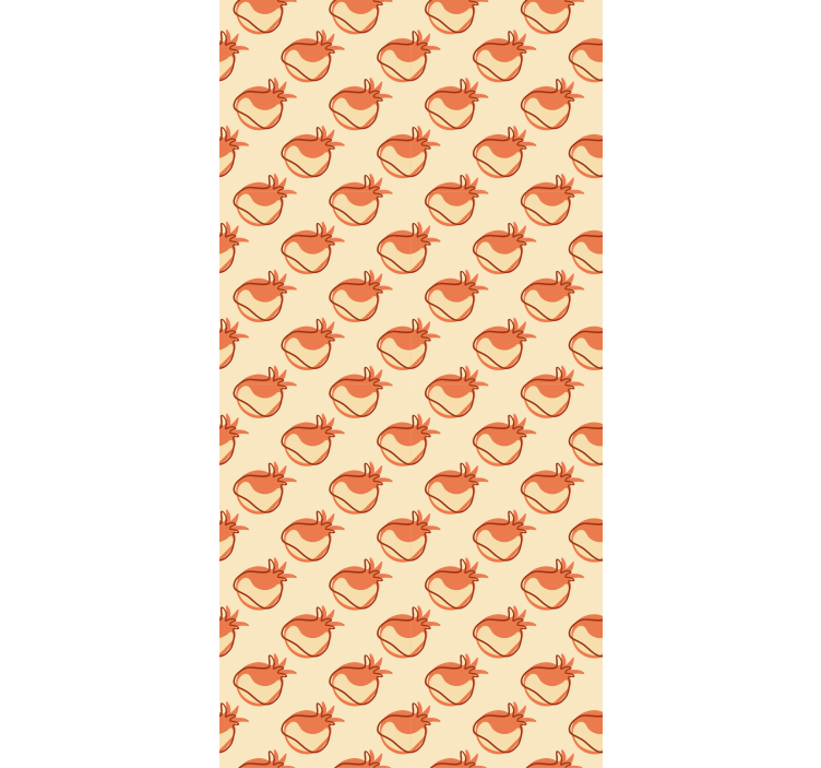 Blind fruit and vegetables in beige vegetable pattern - TenStickers