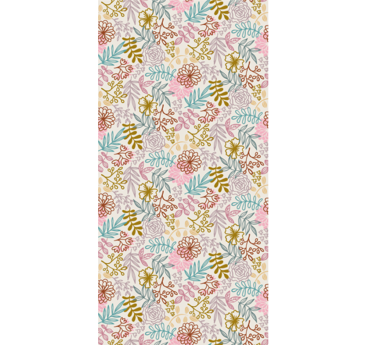 Blossom pattern blind flowers and plants - TenStickers