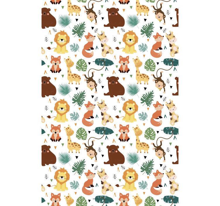Cute Safari Creatures animals blind - TenStickers