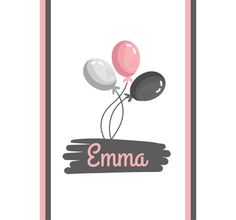 Balloons with name blind children - TenStickers